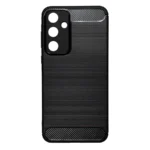 Μαύρη προστατευτική θήκη Carbon για Samsung Galaxy A20e με λεπτό σχεδιασμό και εφέ ανθρακονήματος.