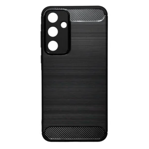 Μαύρη προστατευτική θήκη Carbon Case για το Samsung Galaxy S25 5G