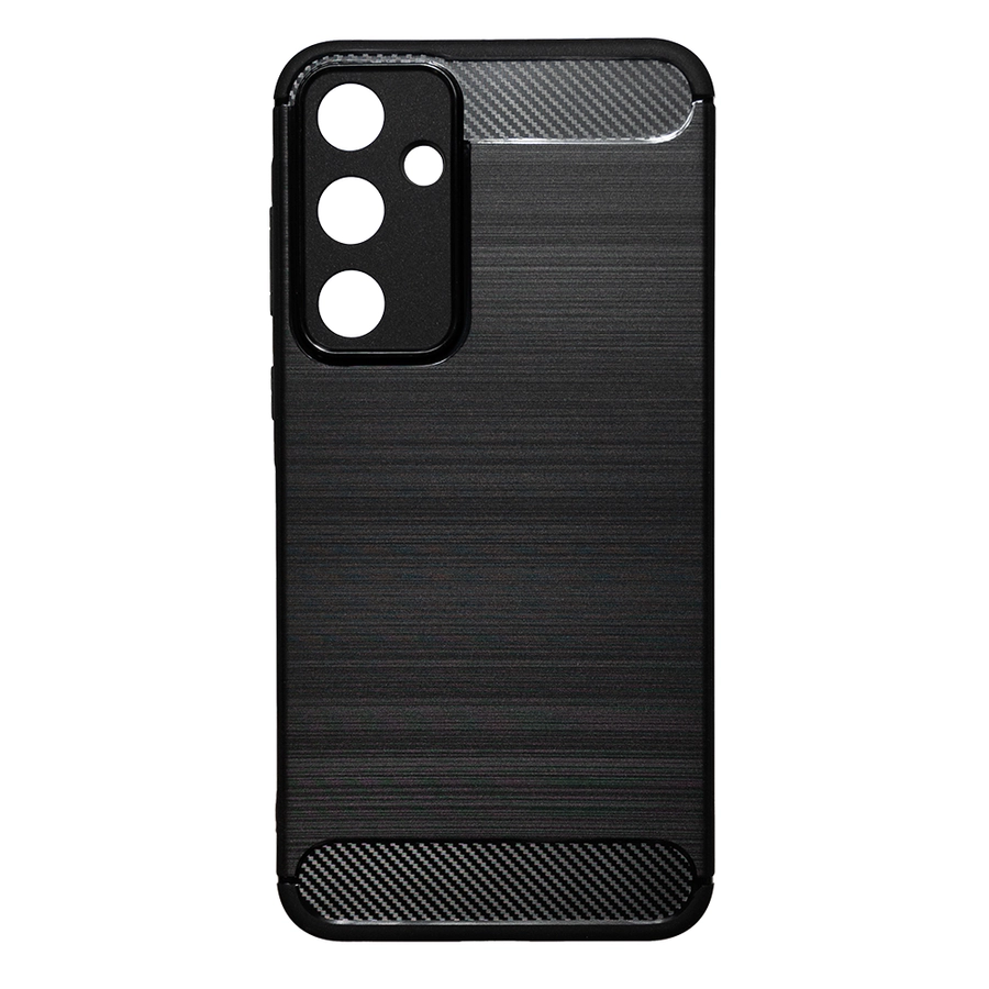 Μαύρη προστατευτική θήκη Carbon Case για το Samsung Galaxy S25 5G