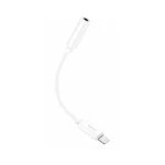 Αντάπτορας Foneng BM20 Lightning σε Jack 3.5mm, 0.1m, λευκός για iPhone και iPad.