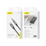 Καλώδιο FONENG BM31 USB-C σε 3.5mm Jack 1m σε μαύρο χρώμα για σύνδεση ακουστικών.