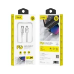 Καλώδιο FONENG X31 USB-C σε Lightning 20W 2m λευκό για γρήγορη φόρτιση iPhone και iPad.