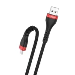 Μαύρο καλώδιο Micro USB FONENG X82 3A μήκους 1m για γρήγορη φόρτιση και μεταφορά δεδομένων