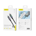 Καλώδιο FONENG XS08 USB-C σε USB-C 60W PD 1.2m Μαύρο για γρήγορη φόρτιση και μεταφορά δεδομένων.