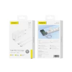 Φορτιστής τοίχου FONENG EU55 PD 20W USB-C λευκός για γρήγορη φόρτιση smartphone