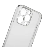 Διάφανη θήκη σιλικόνης 1.2mm για iPhone 15 Pro, εξαιρετικά λεπτή και ανθεκτική προστασία.