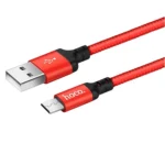 Καλώδιο HOCO X14 Micro USB 3.1A 1M σε κόκκινο χρώμα για γρήγορη φόρτιση