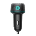 Φορτιστής αυτοκινήτου Joyroom JR-CCN01 60W με θύρες USB-C και USB-A σε μαύρο χρώμα.