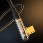 Καλώδιο Joyroom USB-C σε USB-C 100W 1.2m μαύρο, με γωνιακό βύσμα για άνετο gaming.