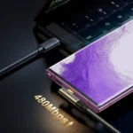 Καλώδιο Joyroom S-CC100A6 USB-C σε USB-C 100W 1.2m μαύρο με γωνιακό βύσμα για άνετο gaming