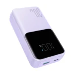 Joyroom JR-PBC06 mini power bank 10000mAh 30W μωβ με ενσωματωμένα καλώδια USB-C & Lightning