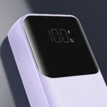 Joyroom JR-PBC06 Mini Power Bank 10000mAh 30W μωβ με ενσωματωμένα καλώδια USB-C και Lightning