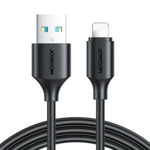 Καλώδιο Joyroom S-A9 USB-A σε Lightning 3A 1m σε μαύρο χρώμα για γρήγορη φόρτιση iPhone.