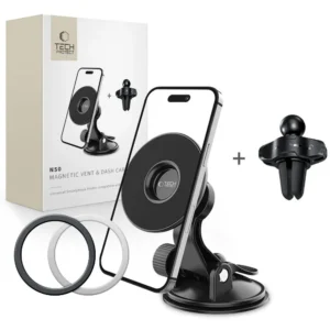 Μαγνητική βάση αυτοκινήτου Tech-Protect N50 MagSafe για ταμπλό και αεραγωγό σε μαύρο χρώμα.