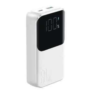 Λευκό Joyroom Power Bank JR-PBC06 10000mAh 30W για γρήγορη φόρτιση smartphone.
