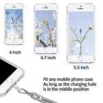 Universal mobile phone neck strap TFO in Mint color for safe carrying.