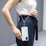 Universal hanging phone neck strap TFO in Mint color