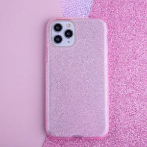 Ροζ θήκη Glitter 3in1 TFO για iPhone 16e και 17e με λαμπερή υφή και τριπλή προστασία.
