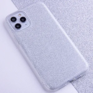 Silver glitter case 3in1 TFO for iPhone 16e and iPhone 17e - Protection and shine