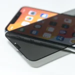 Protective Privacy Tempered Glass TFO for iPhone 16 Plus in black color