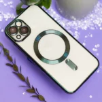 Πράσινη θήκη Color Chrome Mag Case 1.5mm για iPhone 16e / 17e με υποστήριξη MagSafe.