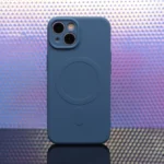 Navy Blue TFO MagSafe case for iPhone 16e and iPhone 17e in dark blue color