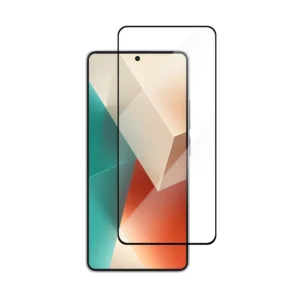 Προστατευτικό τζαμάκι 9D VMax για Xiaomi Redmi Note 13 4G σε μαύρο χρώμα