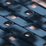 Σκούρα μπλε θήκη σιλικόνης Etteri για iPhone 12 και iPhone 12 Pro - Προστασία κινητού