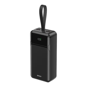 BWOO Power Bank 65W 30000mAh με οθόνη LCD σε μαύρο χρώμα - Φορητός φορτιστής υψηλής ισχύος