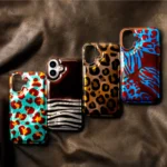 Animal Print Panther Case for iPhone 12 and iPhone 12 Pro from TFO with leopard design.