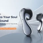 Silver wireless Bluetooth headphones Remax W17 Pro TWS with charging case.