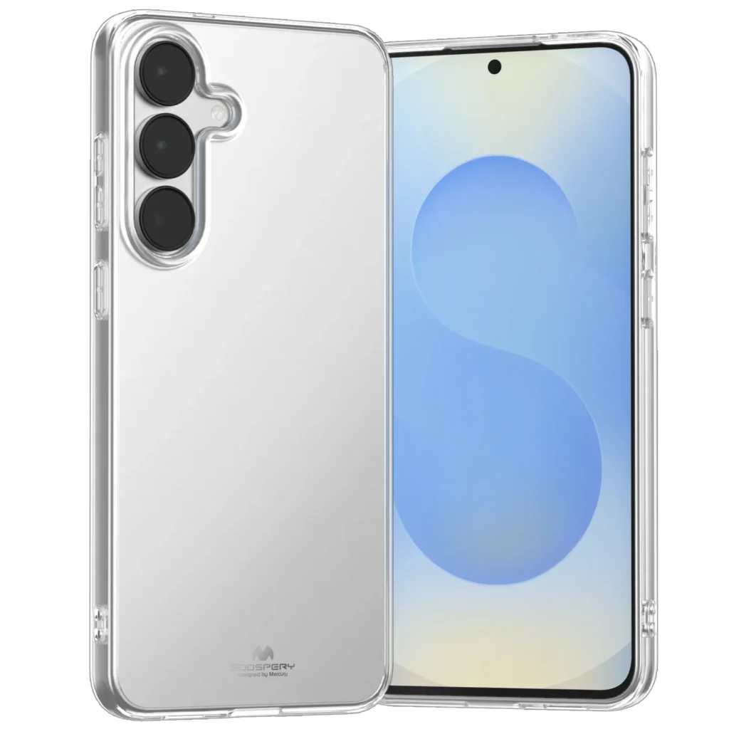 Διάφανη θήκη σιλικόνης Mercury για Samsung Galaxy S26, προστατευτική και λεπτή.