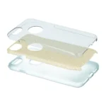 Χρυσή θήκη Glitter 3in1 για iPhone 16e / 17e – Κομψή προστασία και λάμψη για το κινητό σας.