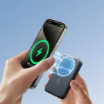 Joyroom JR-W020 MagSafe Power Bank 10000mAh 20W σε μαύρο χρώμα, φορητός φορτιστής για iPhone.