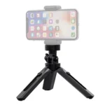 Hurtel Mini Tripod και Selfie Stick για κινητά και GoPro, μαύρο, 16-21cm.