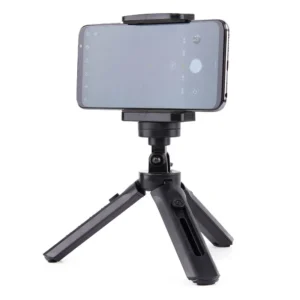 Hurtel Mini Tripod και Selfie Stick για κινητά και GoPro, μαύρο χρώμα, 16-21cm.