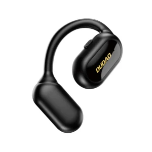 Μαύρο επαγγελματικό Bluetooth ακουστικό Dudao U4A v5.3 για hands-free κλήσεις υψηλής ποιότητας.
