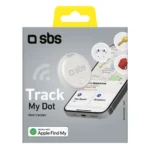 SBS Track My Circle λευκός ανιχνευτής αντικειμένων συμβατός με την εφαρμογή Apple Find My