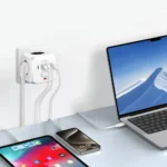 Tech-Protect PCL3x4 Πολύπριζο Λευκό με 3 Πρίζες AC, 2 Θύρες USB-A και 2 USB-C για Φόρτιση Συσκευών