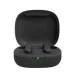 Ασύρματα ακουστικά Bluetooth JBL Wave 300 TWS σε μαύρο χρώμα.