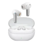 Ασύρματα ακουστικά Joyroom JR-BB1 Jbuds TWS σε λευκό χρώμα με θήκη φόρτισης.