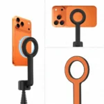Tech-Protect L10S Bluetooth selfie stick και τρίποδο σε μαύρο-πορτοκαλί χρώμα για κινητά.