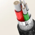 Γκρι καλώδιο Ugreen US255 USB-C σε USB-C με γωνιακό βύσμα, ισχύ 60W 3A και μήκος 2 μέτρα.
